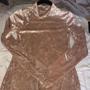 Urban outfitters Velvet bodycon longsleeve dress